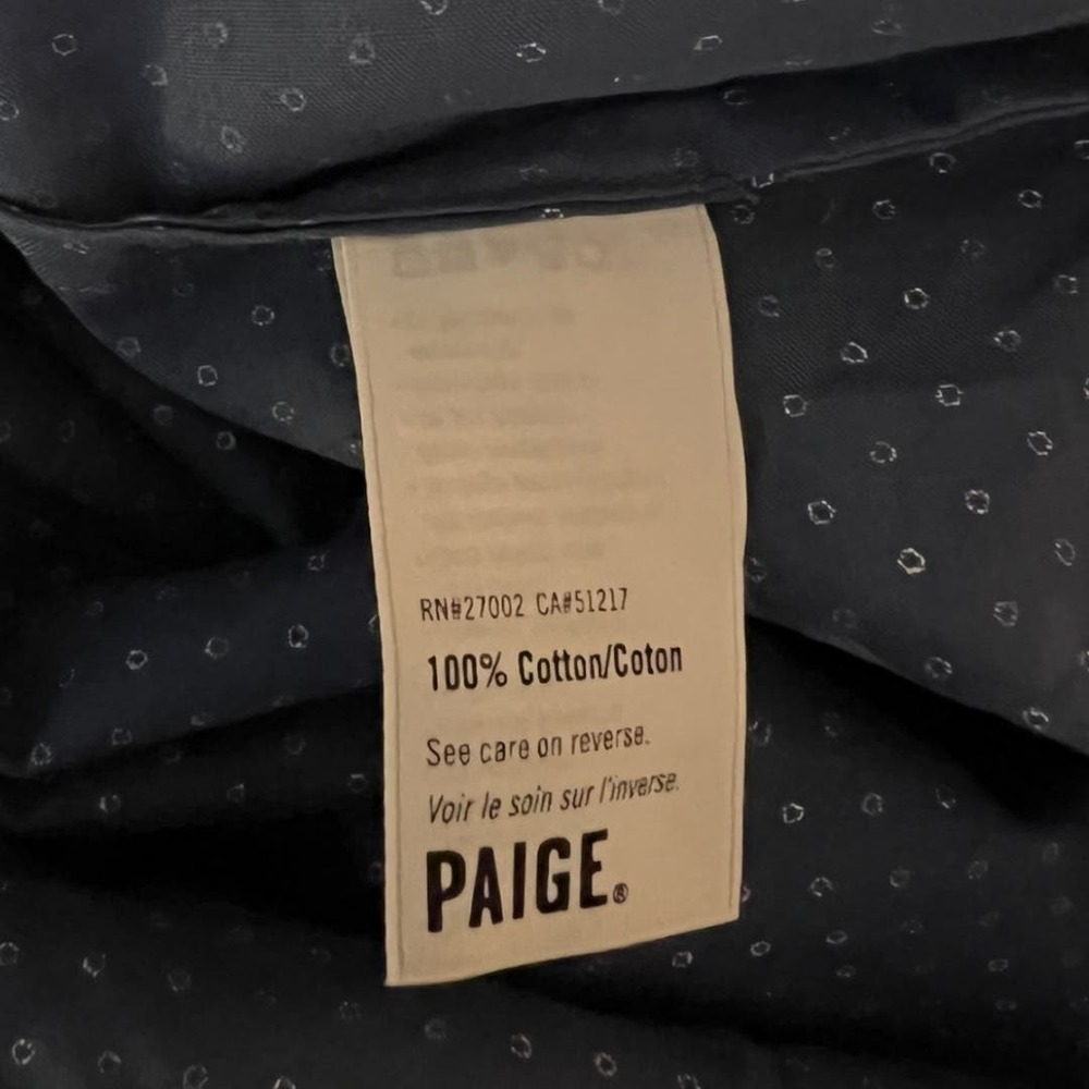 NWT Paige Aeldra Wrap Dot Print Bijou Blue White XL - Picture 6 of 6